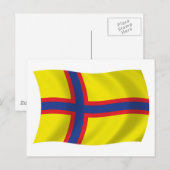 Postkarte der finnischen Flagge (Vorne/Hinten)