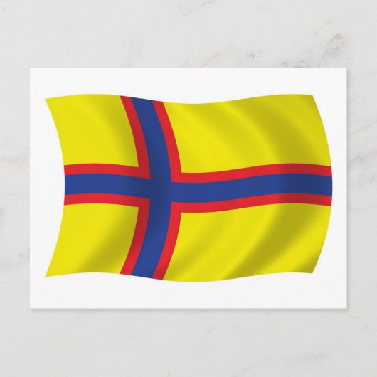 Postkarte der finnischen Flagge (Vorderseite)