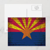 Postkarte der Flagge Arizona (Vorne/Hinten)