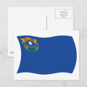 Postkarte der Flagge Nevadas (Vorne/Hinten)