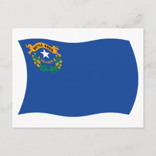 Postkarte der Flagge Nevadas
