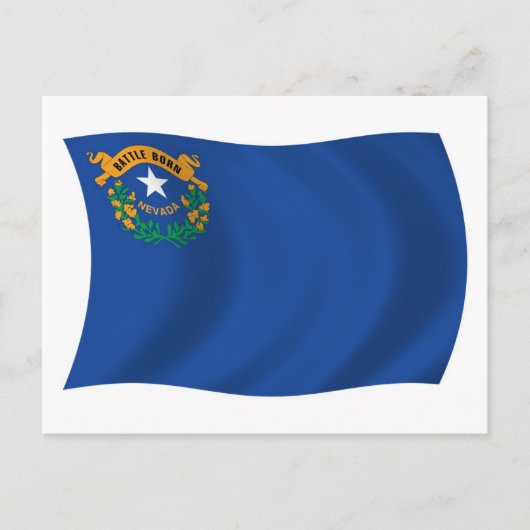 Postkarte der Flagge Nevadas (Vorderseite)