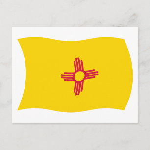 Postkarte der Flagge von New Mexico