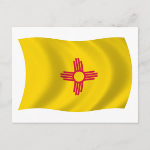 Postkarte der Flagge von New Mexico