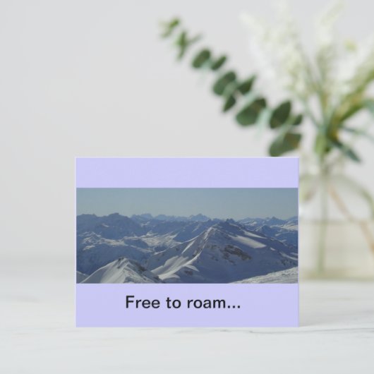 Postkarte der französischen Alpen (Stehend Vorderseite)