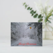 Postkarte der frohen Weihnachten (Stehend Vorderseite)