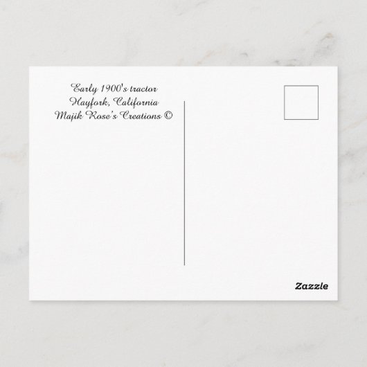 Postkarte der frühen 1900er (Rückseite)