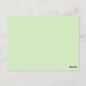 Postkarte der Frühjahrskatze (Rückseite)