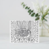 Postkarte der gekümmert Hände (Stehend Vorderseite)