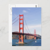 Postkarte der Golden Gate Bridge (Vorne/Hinten)