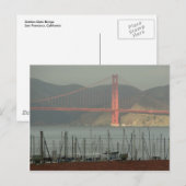 Postkarte der Golden Gate Bridge (Vorne/Hinten)