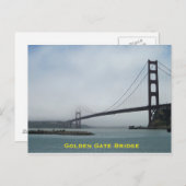 Postkarte der Golden Gate Bridge an einem schönen  (Vorne/Hinten)