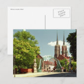 Postkarte der gotischen Kathedrale (Vorne/Hinten)