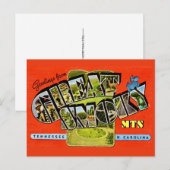 Postkarte der Great Smoky Mountains (Vorne/Hinten)