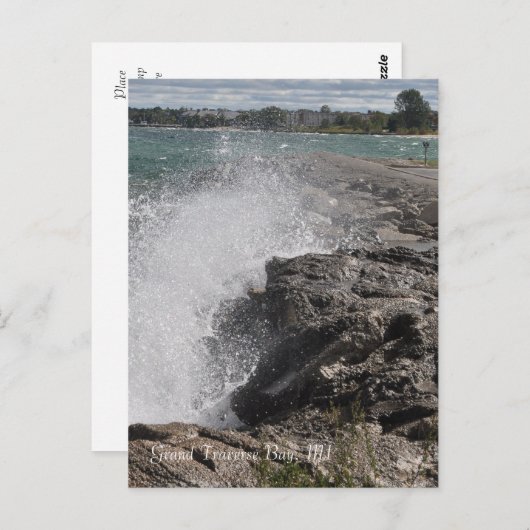 Postkarte der großartigen Querbucht, MI (Vorne/Hinten)