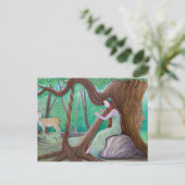 Postkarte "Der Harpist und der Baum" (Stehend Vorderseite)