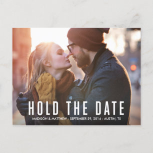 Postkarte der Hipster-Liebe-  Save the Date