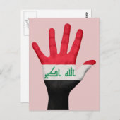 Postkarte der irakischen Flagge (Vorne/Hinten)