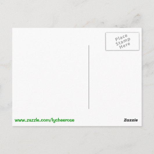 Postkarte der irischen Flagge (Rückseite)