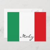 Postkarte der italienischen Flagge (Vorne/Hinten)