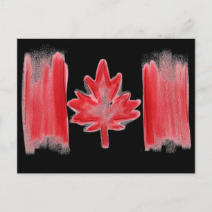 Postkarte der kanadischen Flagge