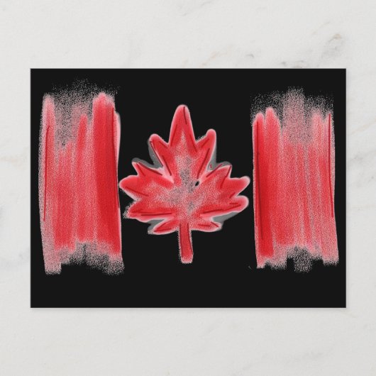 Postkarte der kanadischen Flagge (Vorderseite)