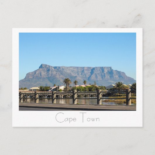 Postkarte der Kapstadt Tafelberg (Vorderseite)