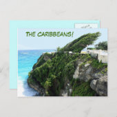 Postkarte der Karibik (Vorne/Hinten)