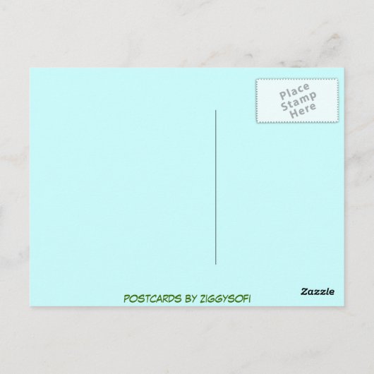 Postkarte der Karibik (Rückseite)