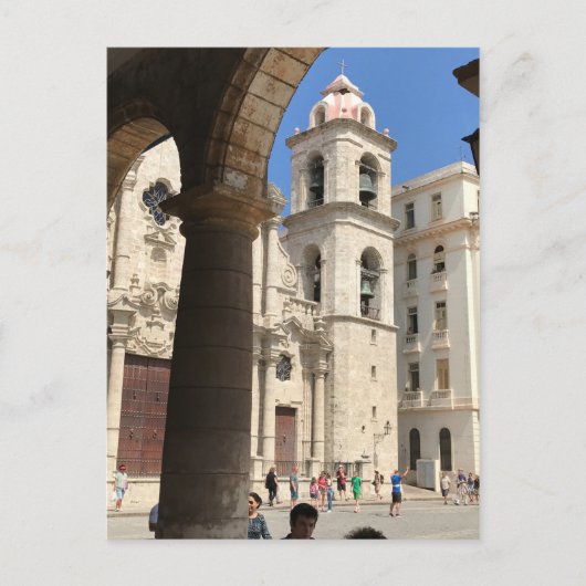 Postkarte der Kathedrale von Havanna, Havanna, Kub (Vorderseite)