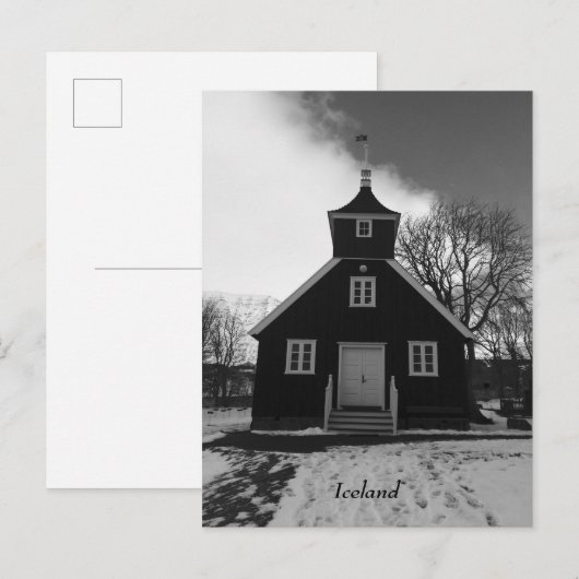 Postkarte der Kirche von Island (Vorne/Hinten)