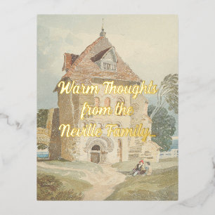 Postkarte der klassischen Hütte