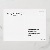 Postkarte der klassischen Hütte (Rückseite)