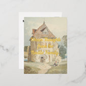 Postkarte der klassischen Hütte (Vorderseite/Rückseite)