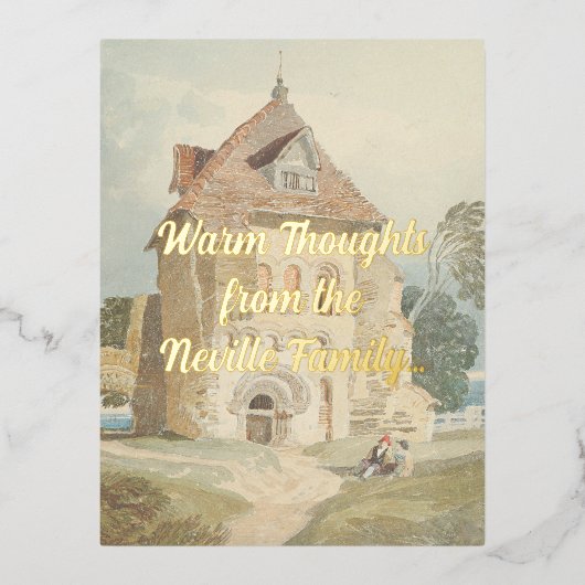 Postkarte der klassischen Hütte (Vorderseite)