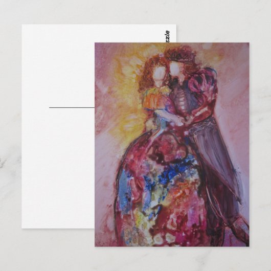 Postkarte "Der König und ich" (Vorne/Hinten)