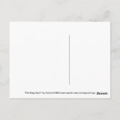 Postkarte "Der König und ich" (Rückseite)