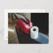 Postkarte der Königin des Herzens (Vorne/Hinten)