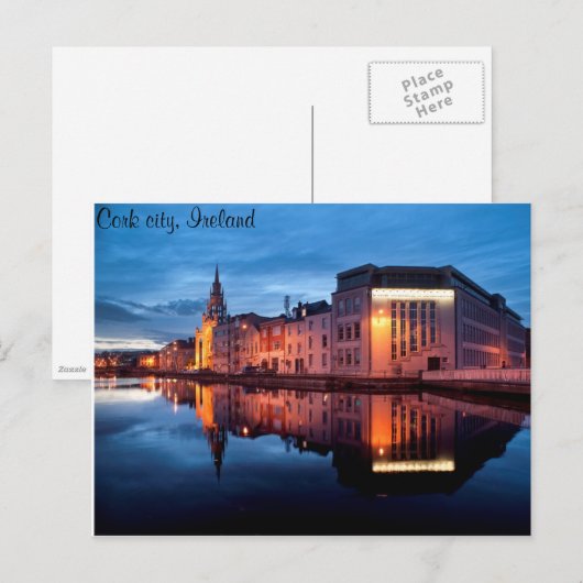 Postkarte der Korkenkirche (Vorne/Hinten)