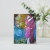 Postkarte "Der Kuss" (Stehend Vorderseite)