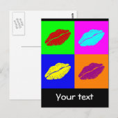 Postkarte der Lippen (Vorne/Hinten)
