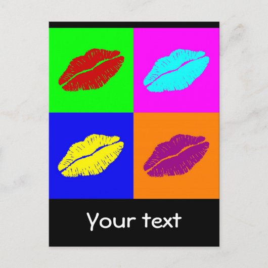 Postkarte der Lippen (Vorderseite)