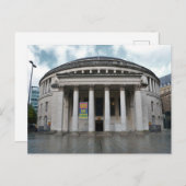 Postkarte der Manchester Central Library (Vorne/Hinten)