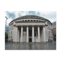 Postkarte der Manchester Central Library