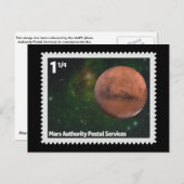Postkarte der Mars (Vorne/Hinten)