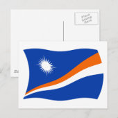 Postkarte der Marshall-Inseln (Vorne/Hinten)