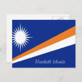 Postkarte der Marshallinseln (Vorne/Hinten)