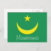 Postkarte der mauretanischen Flagge (Vorne/Hinten)