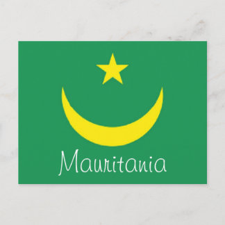 Postkarte der mauretanischen Flagge