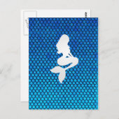 Postkarte der Meerjungfrau (Vorne/Hinten)